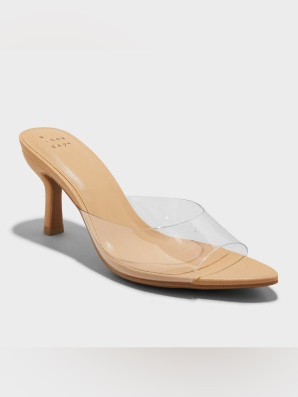 Target A new day Nude Clear Strap Mule Sandal size 7